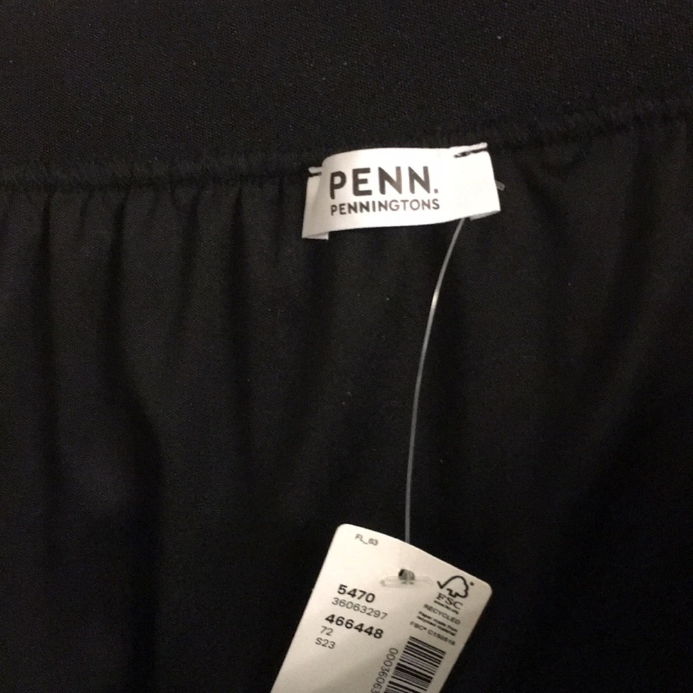 26W Pull On Pleated Chiffon Skirt with Subtle Blue Polka Dot Print:New With Tags - Picture 11 of 15